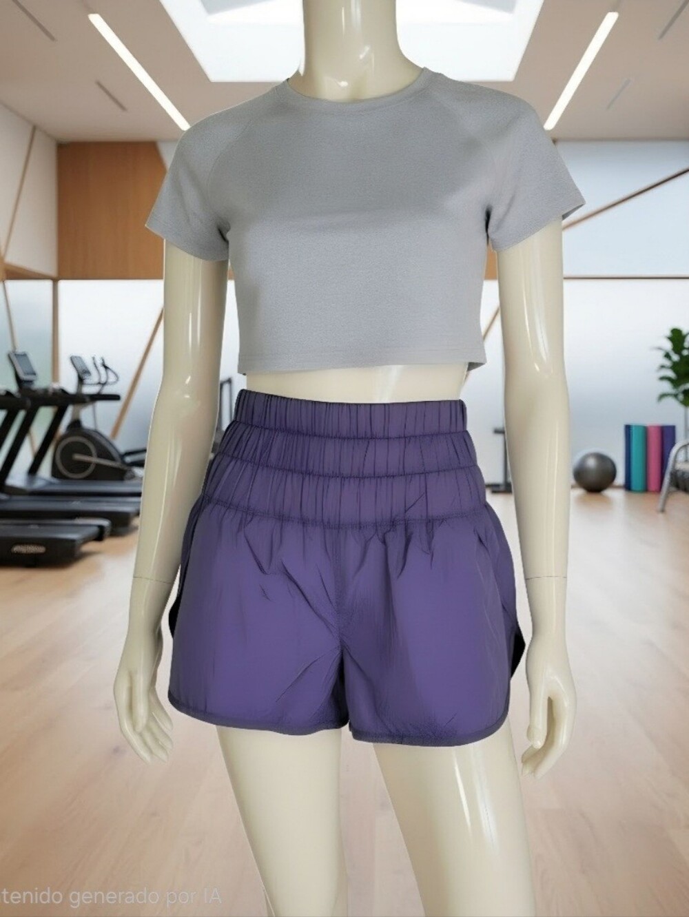 FREE PEOPLE Women’s SIZE S/P Purple High-Waist Smocked Shorts
